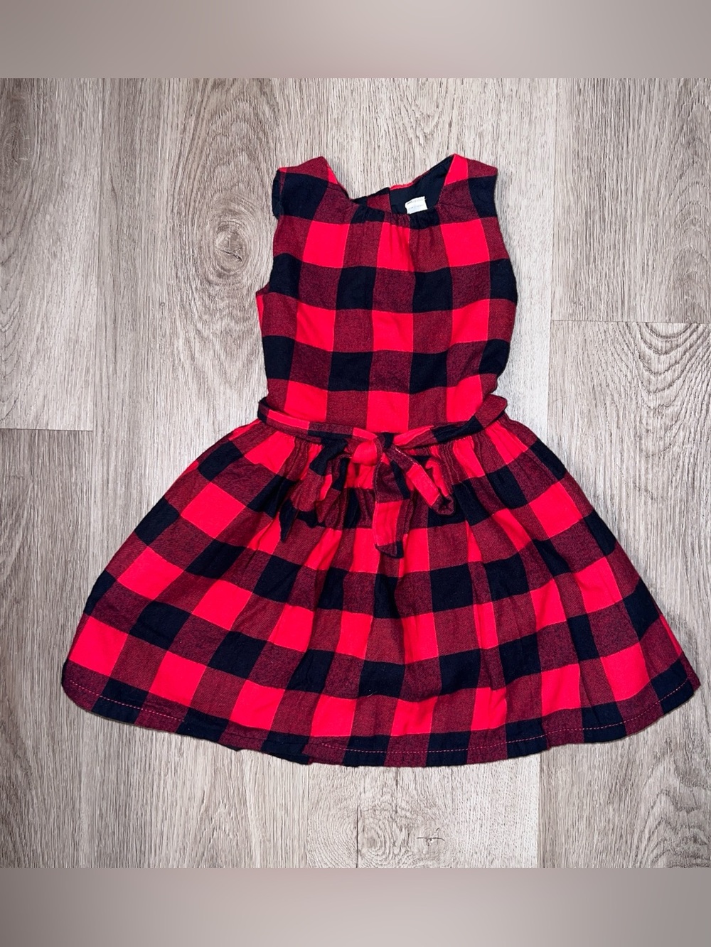 Carter's Toddler Girls Red Black Buffalo Plaid Dress Size 2T Holiday Christmas